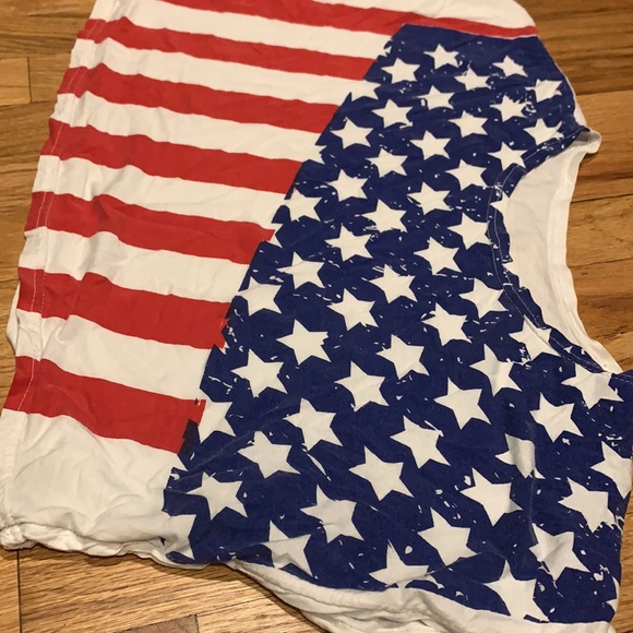 American Flag Crop Top - Picture 2 of 7